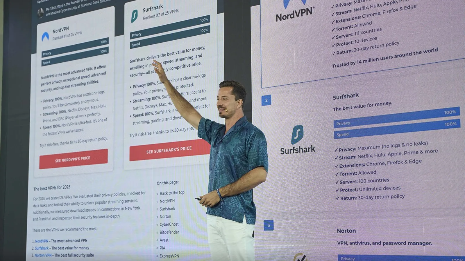 Niels Zee presenting at a conference